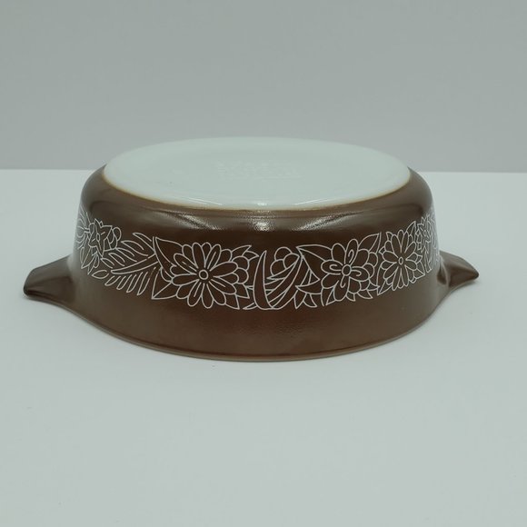 Pyrex 471-B 500 ml Woodland Brown Round Casserole Dish - Picture 8 of 8